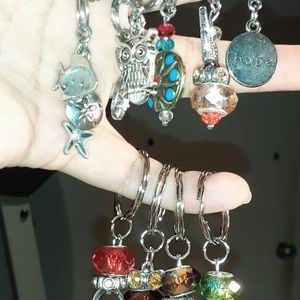 Handmade Keychain (Murano, metal, glass bead, rhinestones). BUY 2 GET 1 FREE😉